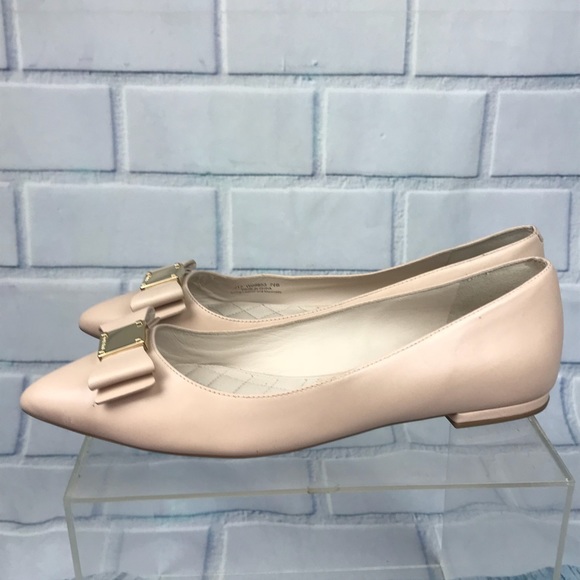 Cole Haan Tan Leather Bow Ballet Flats 7.5 - Picture 5 of 8